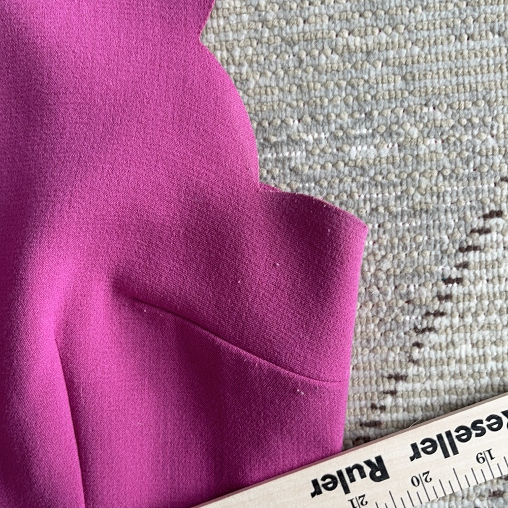 Loft Pink A-Line Dress - 2P scalloped neck so feminine and fun - Picture 10 of 12